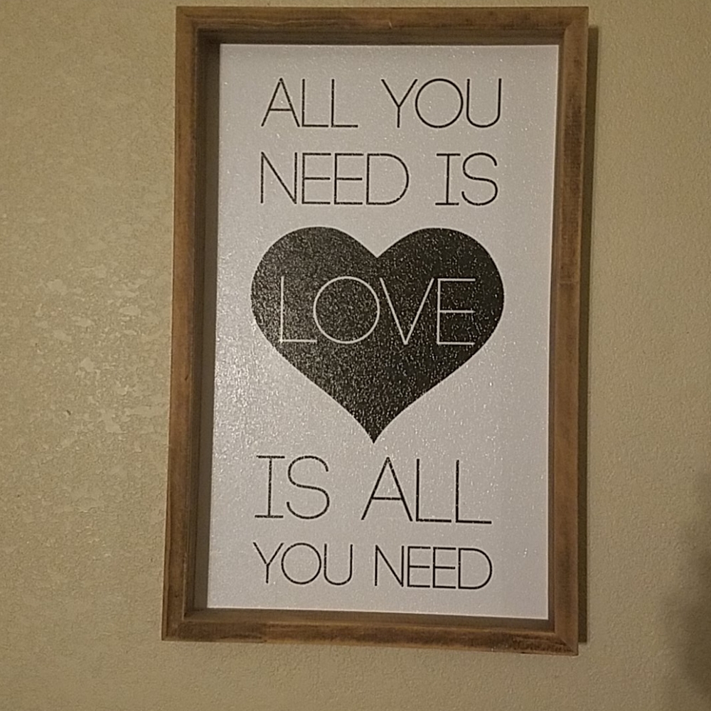 All you need is love wall pic